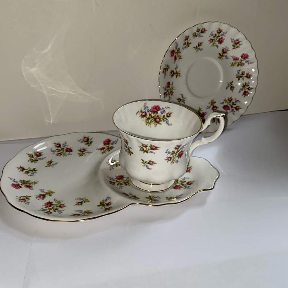 Vintage Winsome Royal Albert Bone China Luncheon plate snd Cup & Saucer